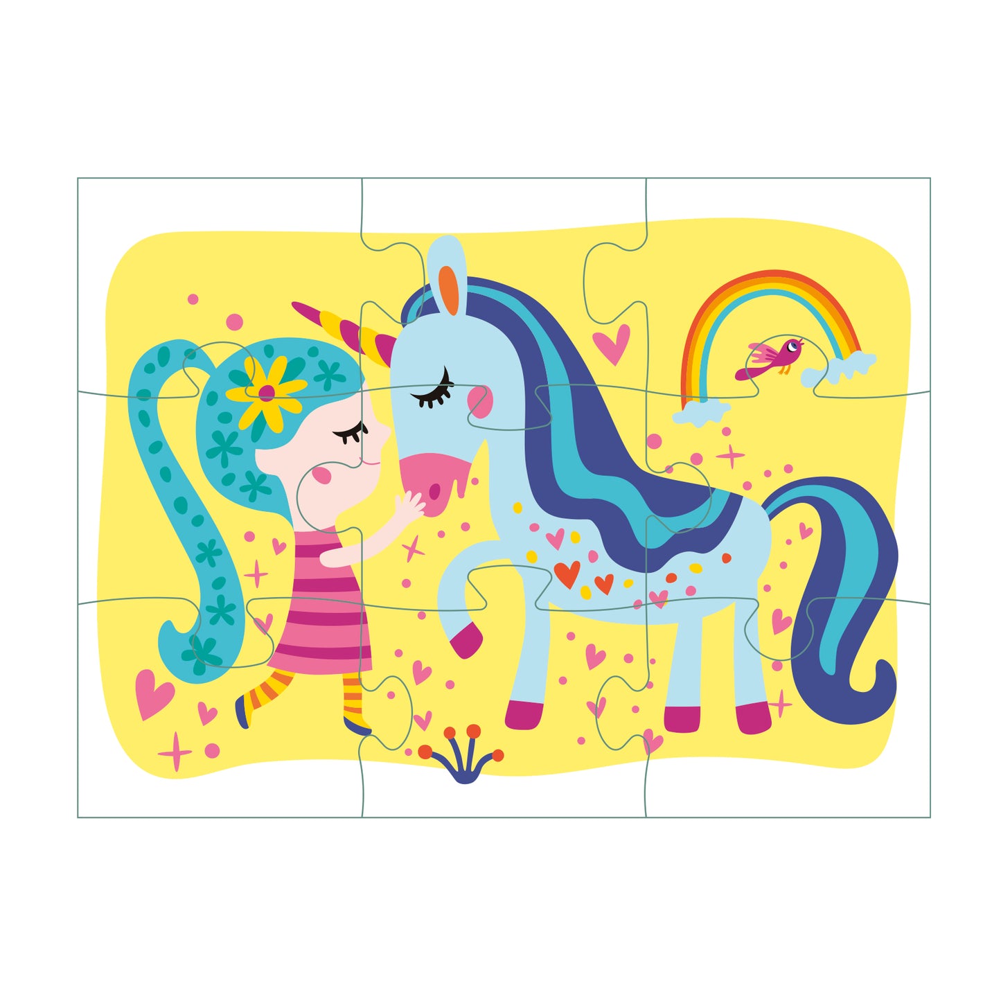 Little Bright Ones - 3 Puzzles - Unicorn