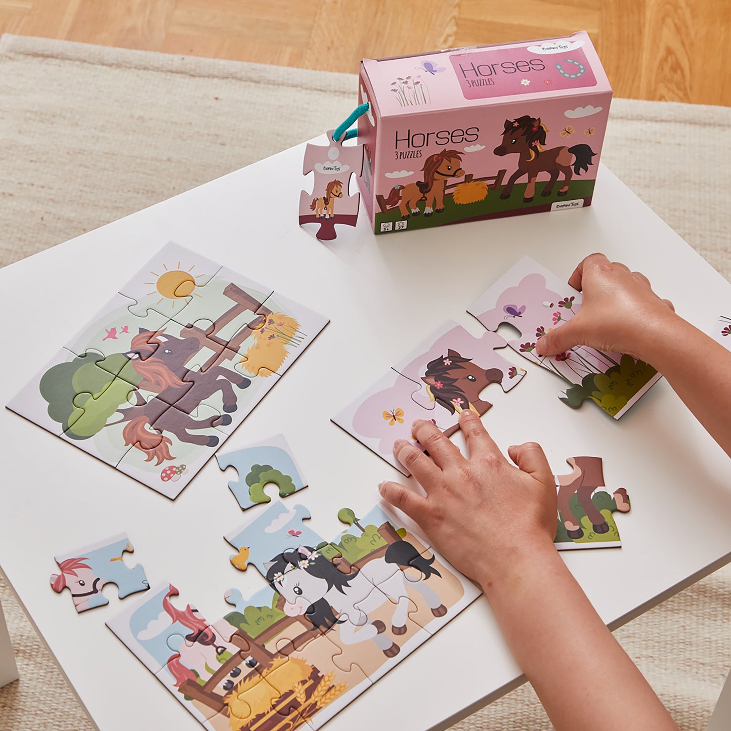 Little Bright Ones - 3 Puzzles - Horses