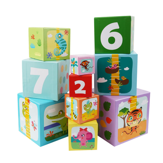 Little Bright Ones - Stacking Cubes - Safari