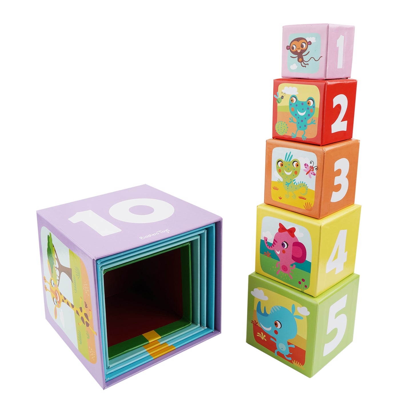 Little Bright Ones - Stacking Cubes - Safari