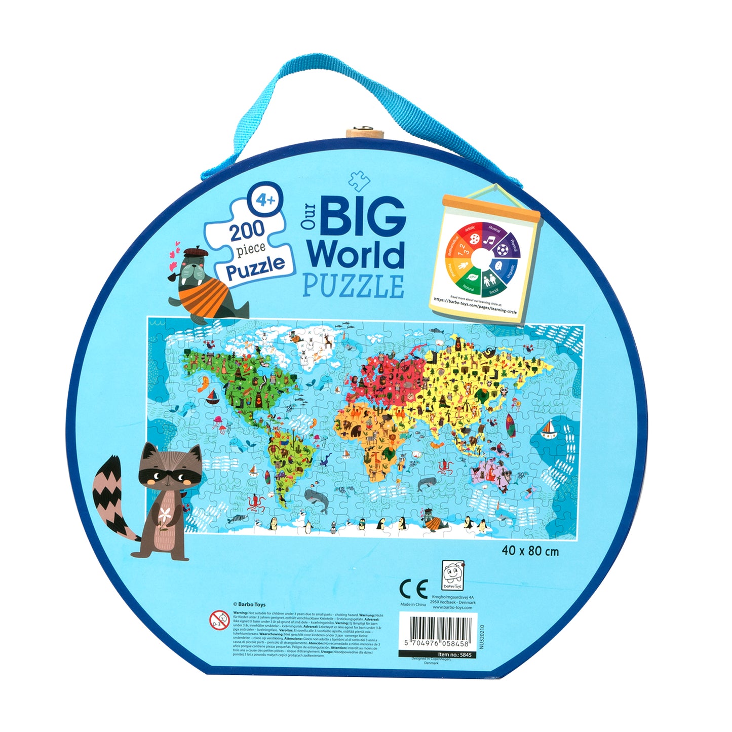 Our Big World Puzzle Suitcase