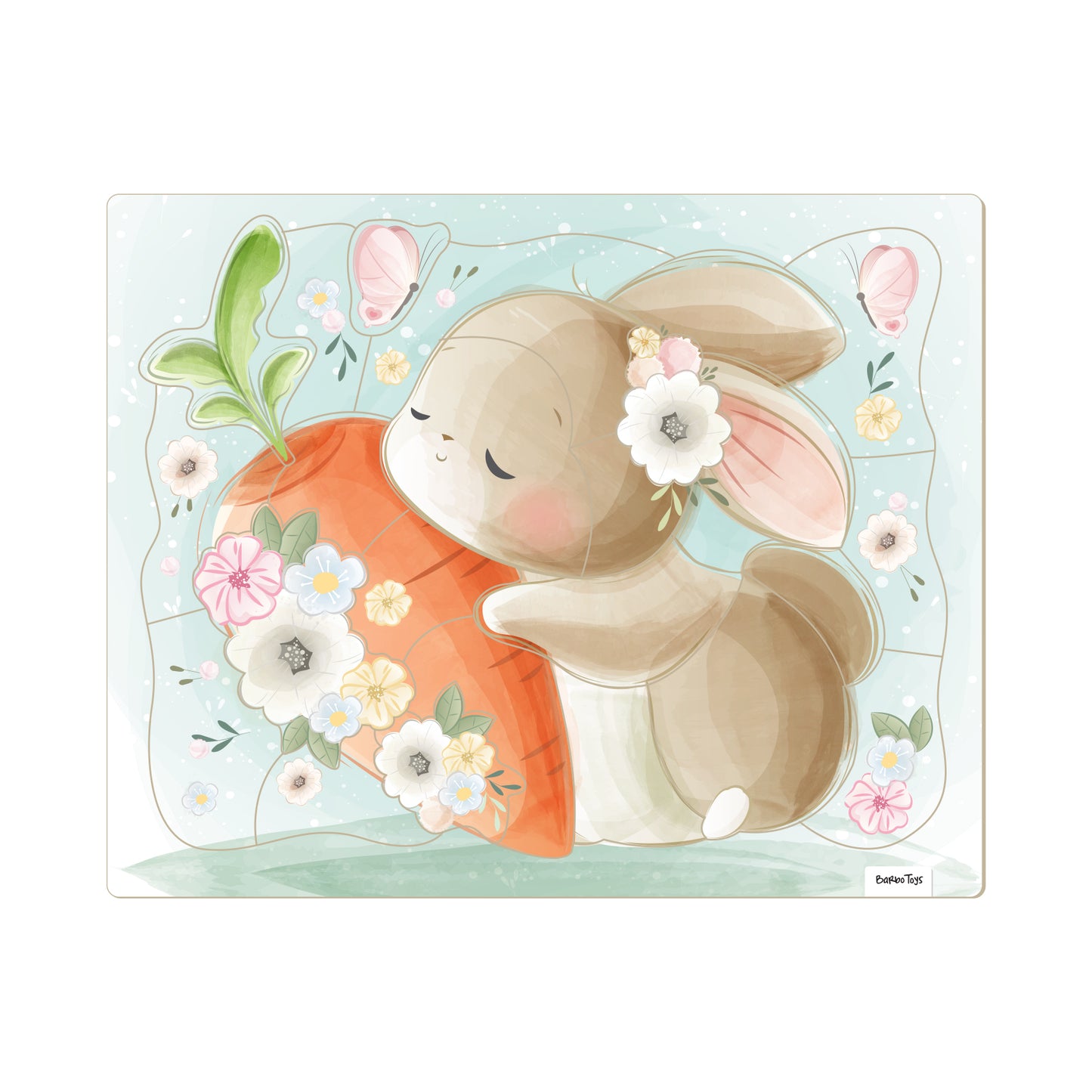Framed Cardboard Puzzle - Rabbit