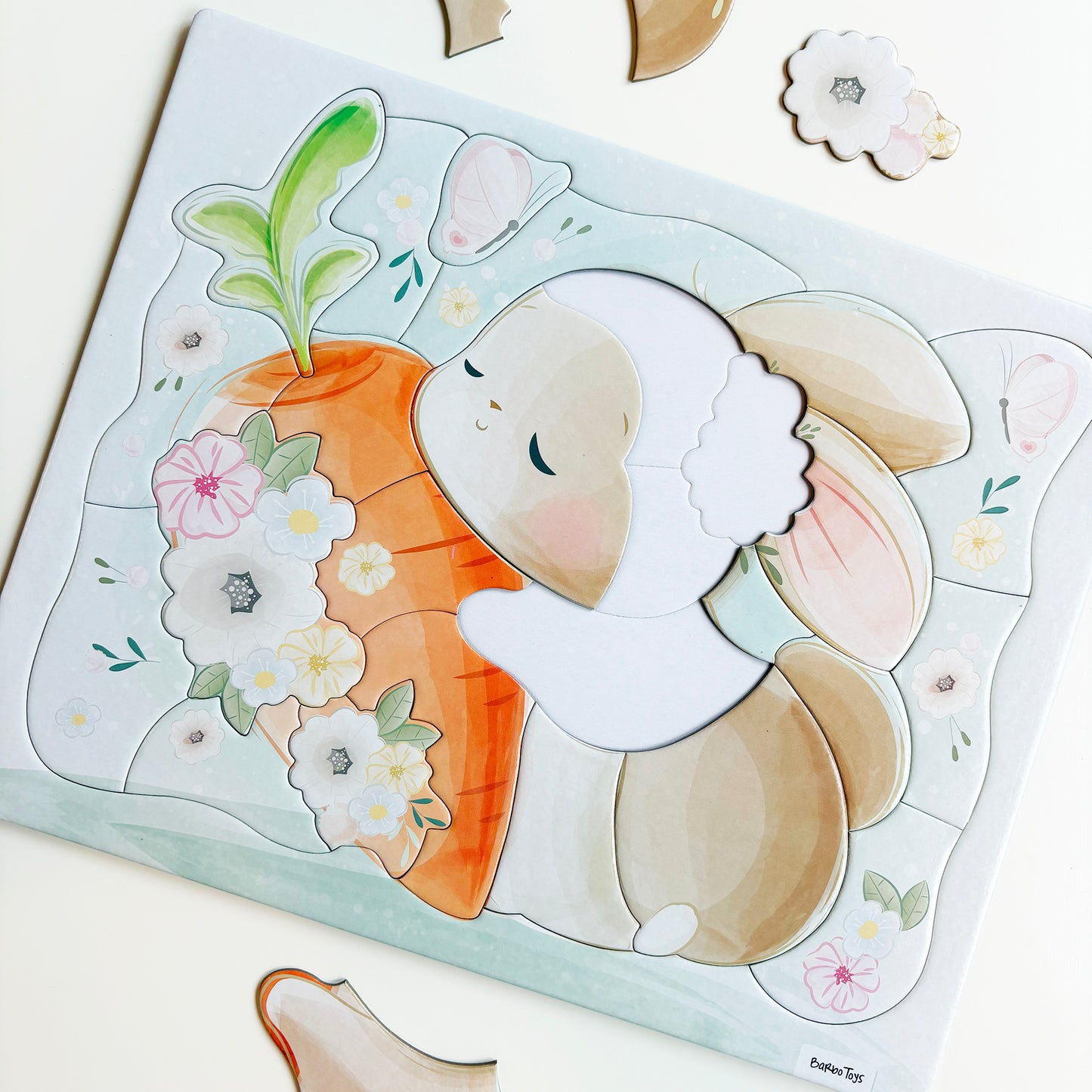 Framed Cardboard Puzzle - Rabbit