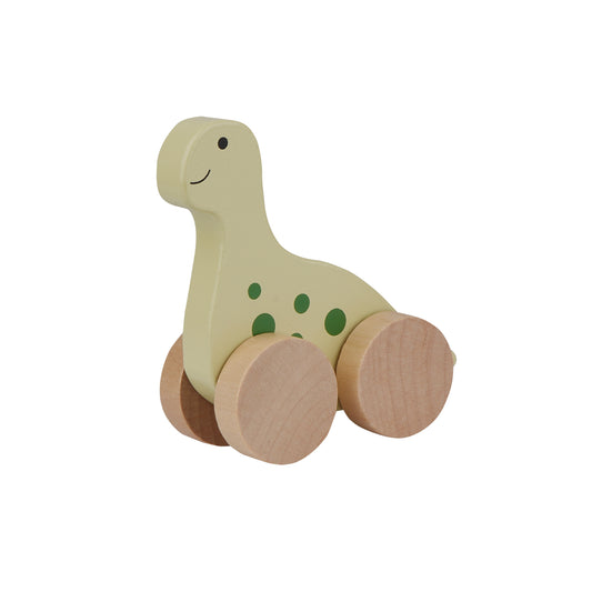 Wooden Animal on Wheels - Dino