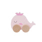 Wooden Animal on Wheels - Whale