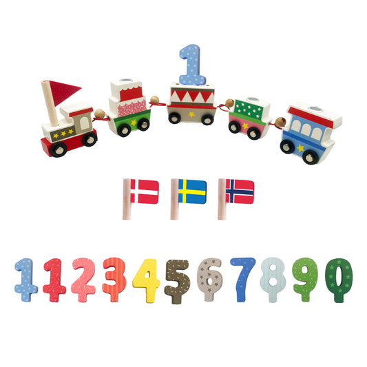 Birthday Train (Scandinavian flags included)