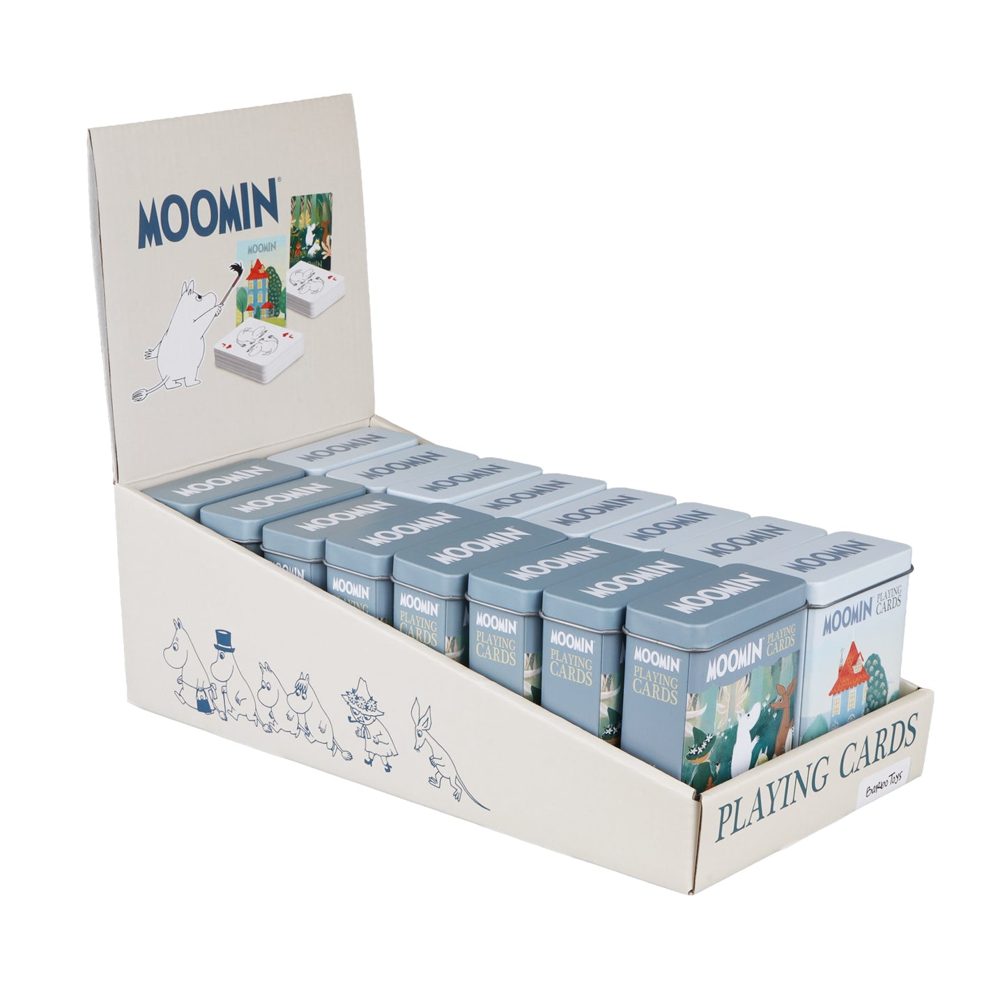 Moomin - Playing Cards Display w 16 units