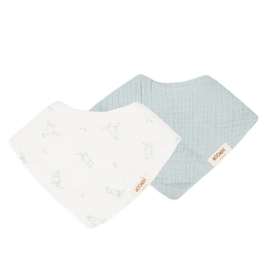 Mumi - Baby Hagesmækker 2-pak – Blå