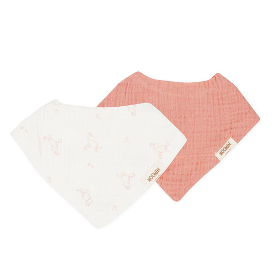 Mumi - Baby Hagesmækker 2-pak – Lyserød
