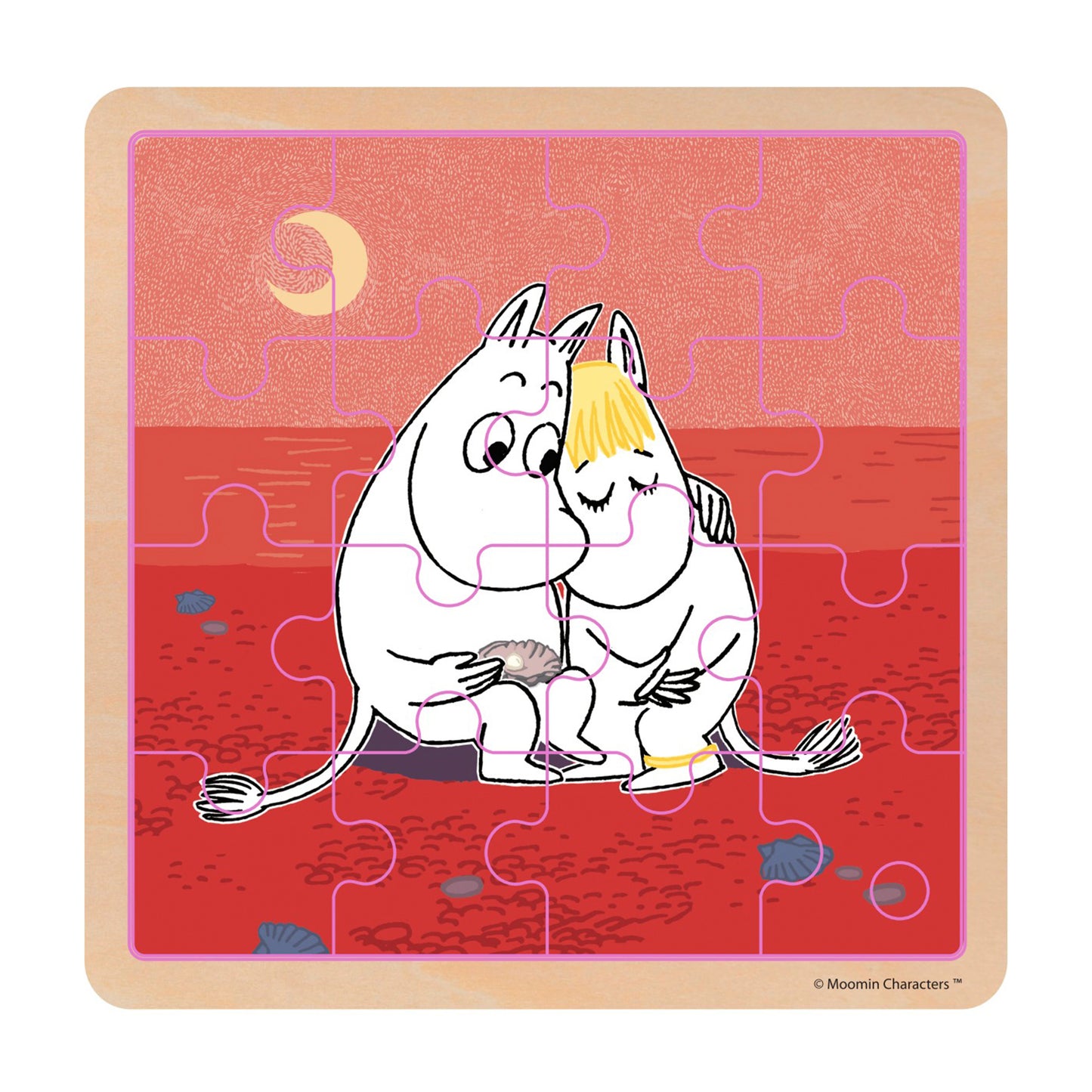 Moomin - Square Wooden Puzzle - Caring