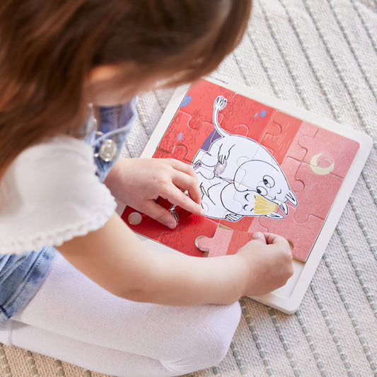 Moomin - Square Wooden Puzzle - Caring
