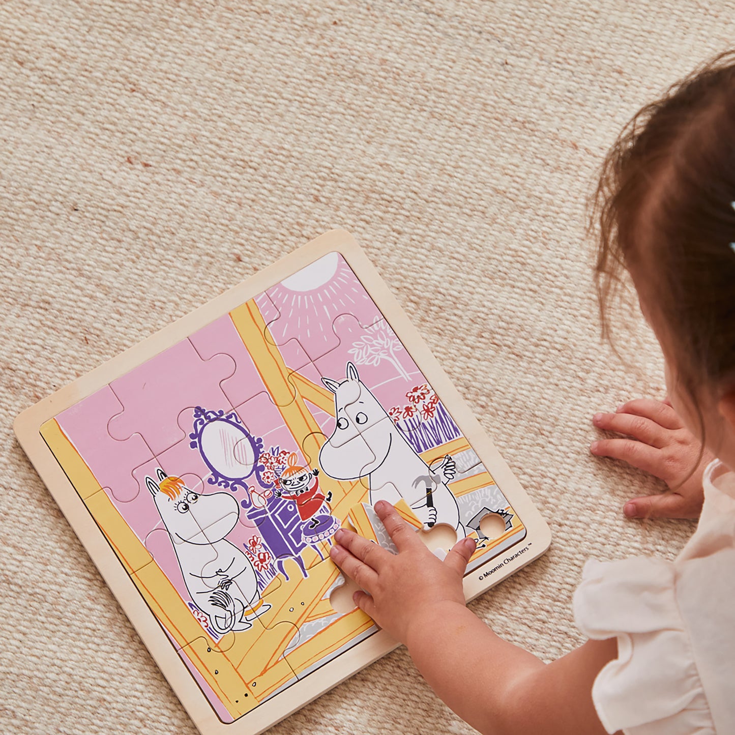 Moomin - Square Wooden Puzzle - Construction Fun