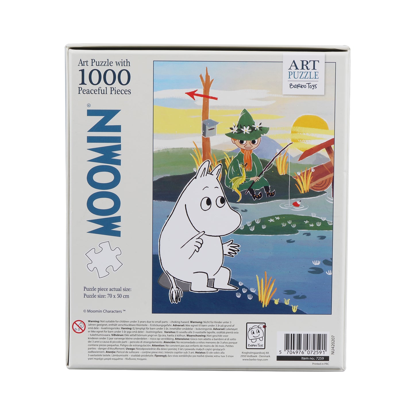 Mumi - Art Puzzle - 1000 brikker - Mumi på broen