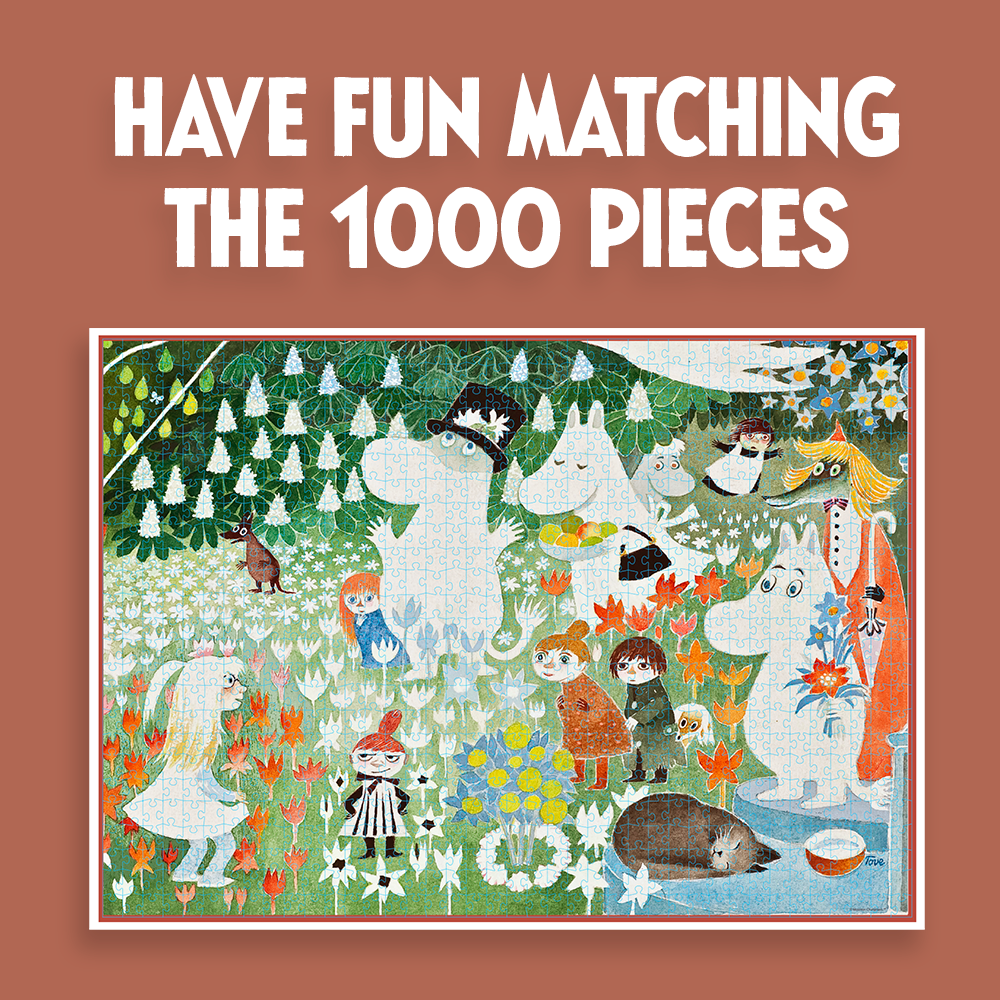 Moomin - Art Puzzle - 1000 pcs - Floral Garden