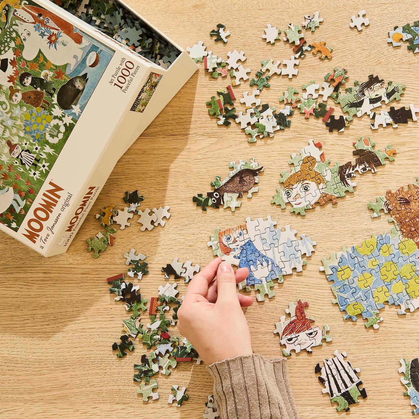 Mumi – Art Puslespil - 1000 brikkker - Blomsterhave