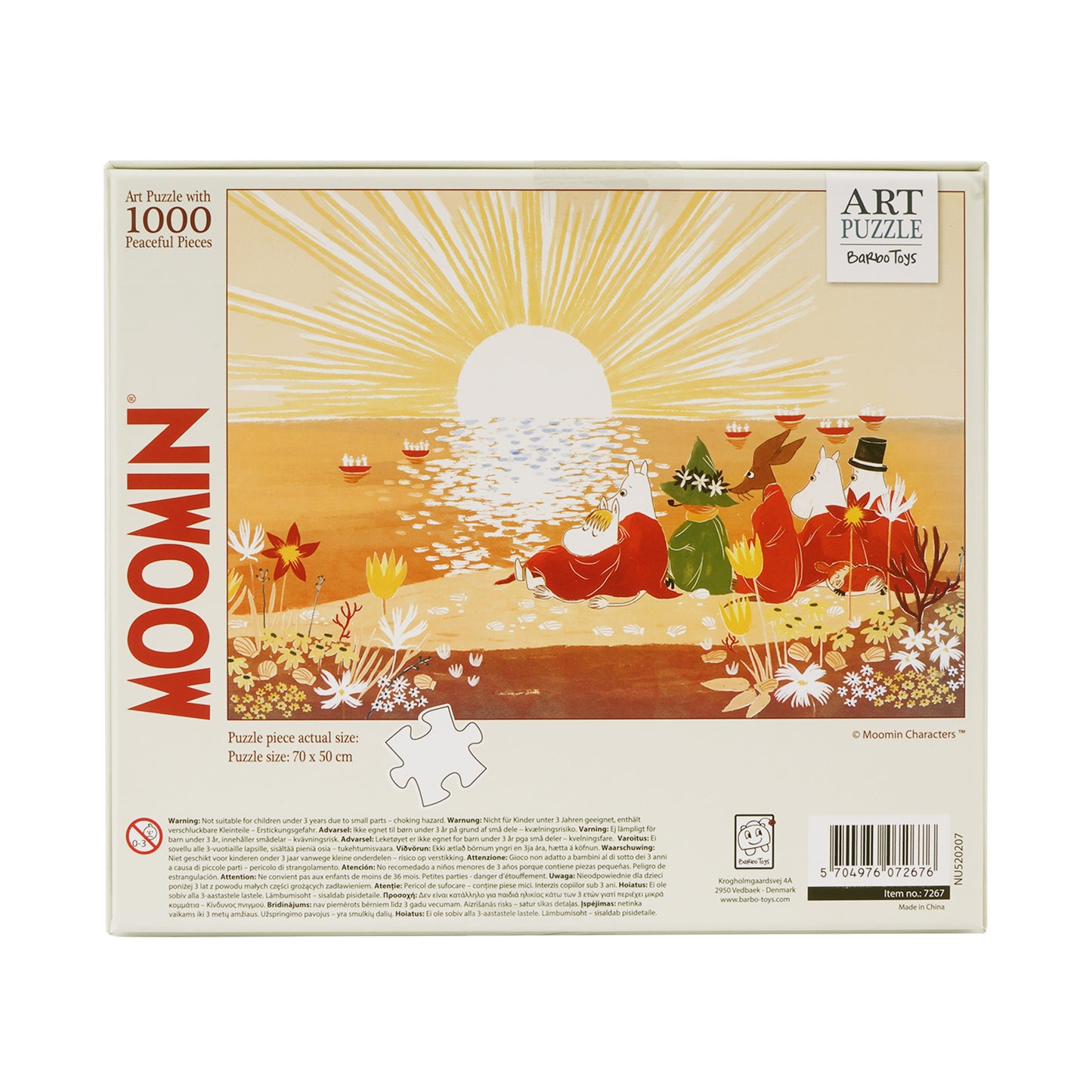 Moomin - Art Puzzle - 1000 pcs - Red