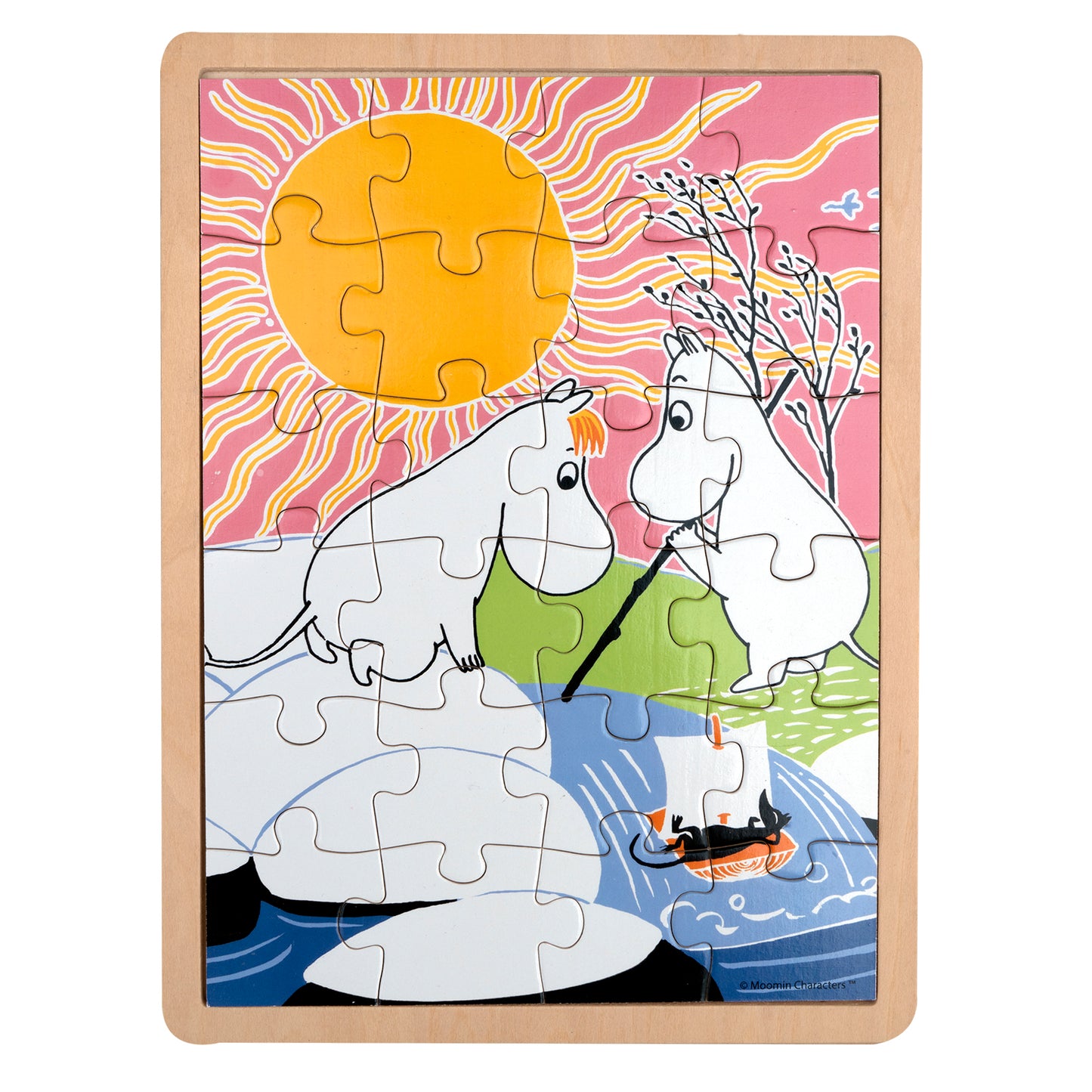 Moomin - Wooden baby puzzles - Fishing