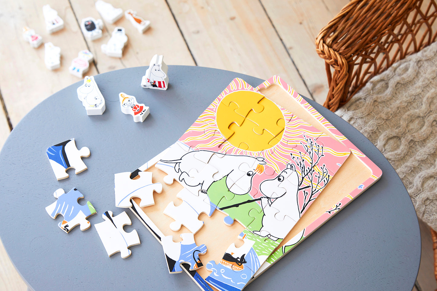 Moomin - Wooden baby puzzles - Fishing