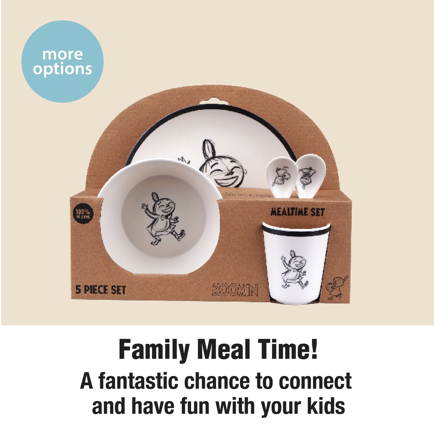 Moomin 5 pcs Mealtime Set - Moomin