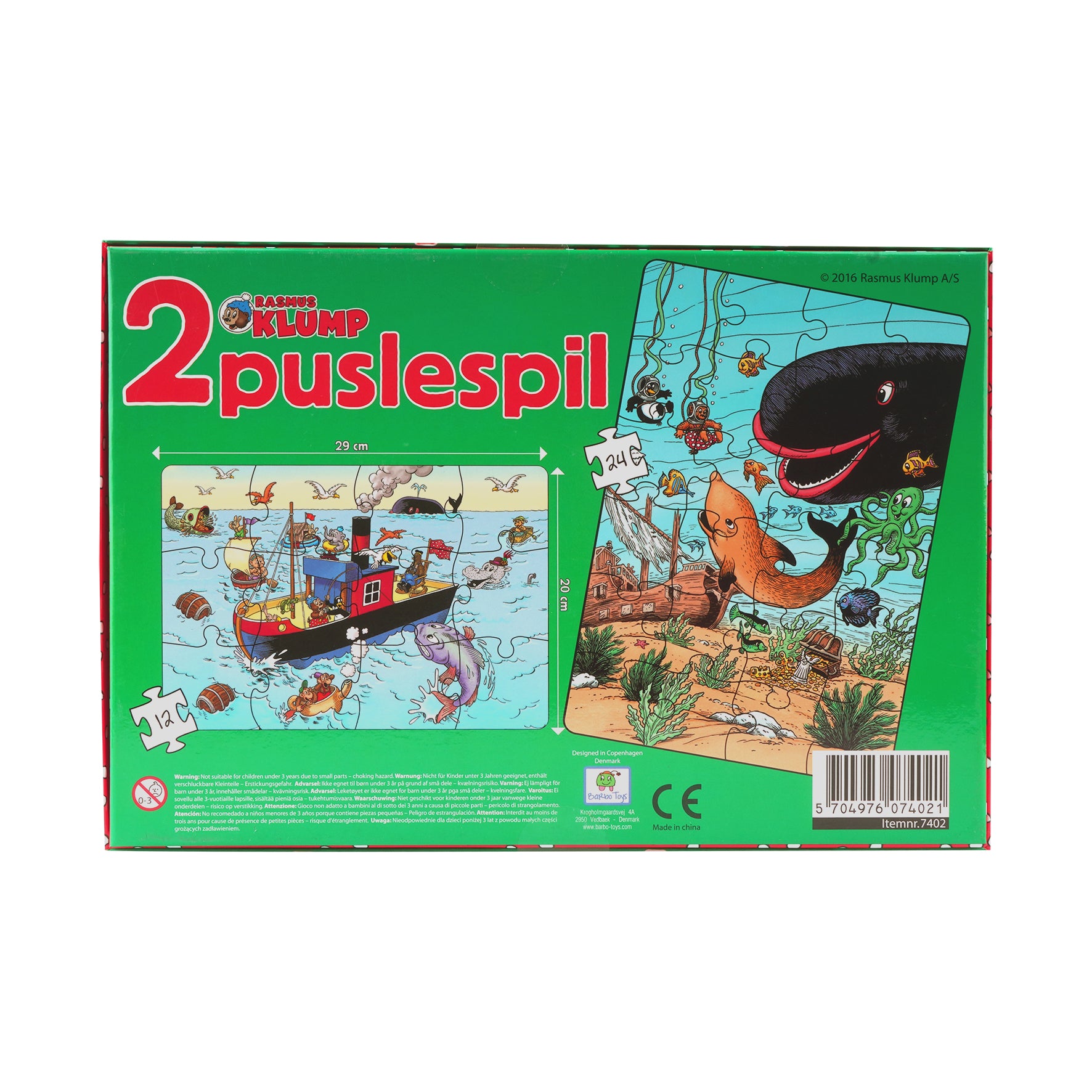 【新品】RASMUS KLUMP 1000ピース　ジグソーパズル Rasmus Klump - Mary - 2 Puzzles – barbotoys