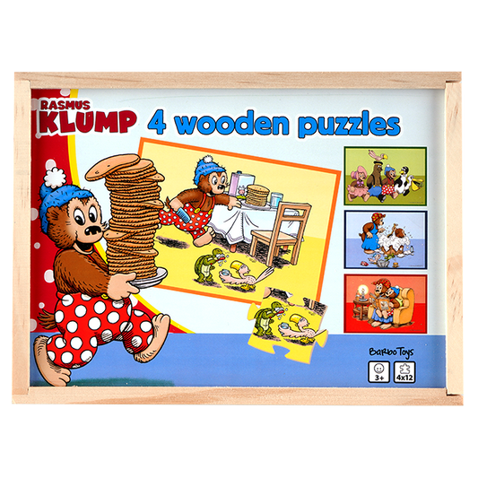 Rasmus Klump - 4 wooden puzzles