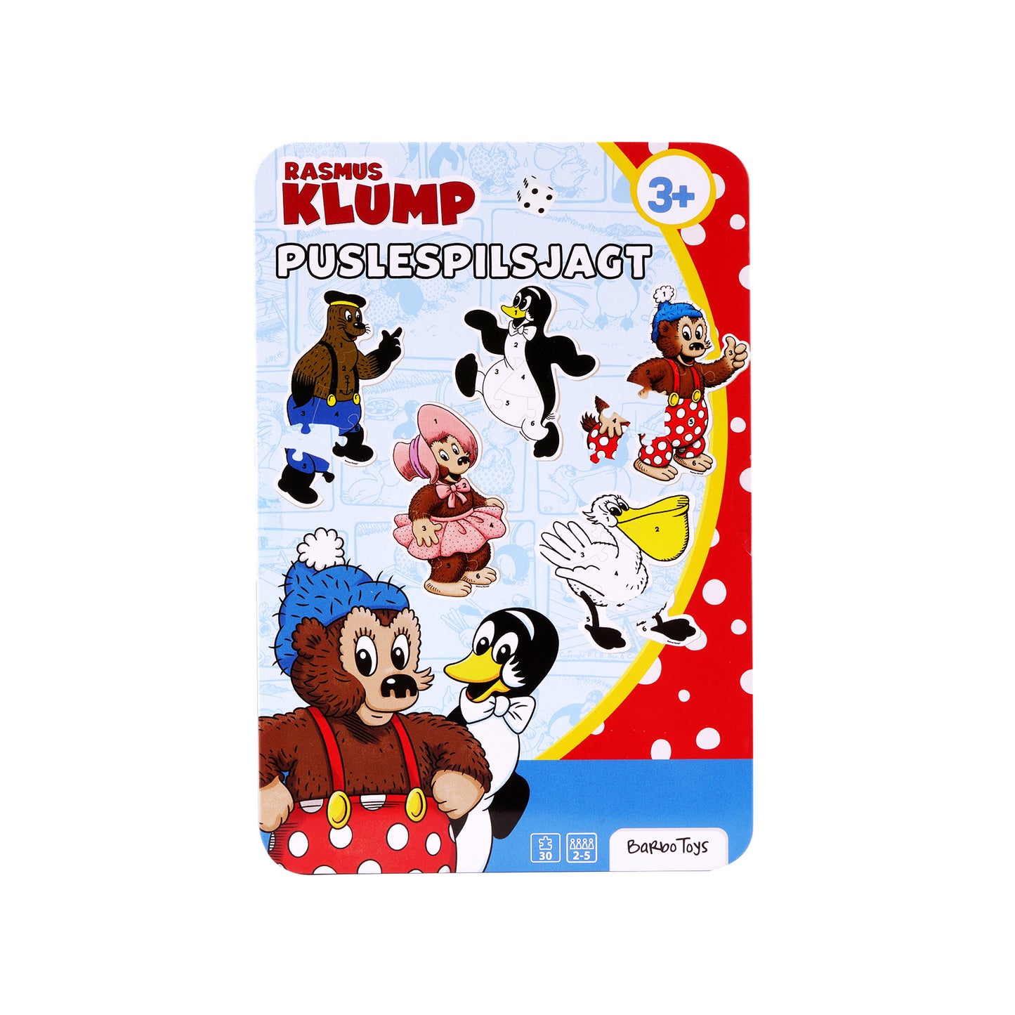 Rasmus Klump - Puslespil i Tin Æske 