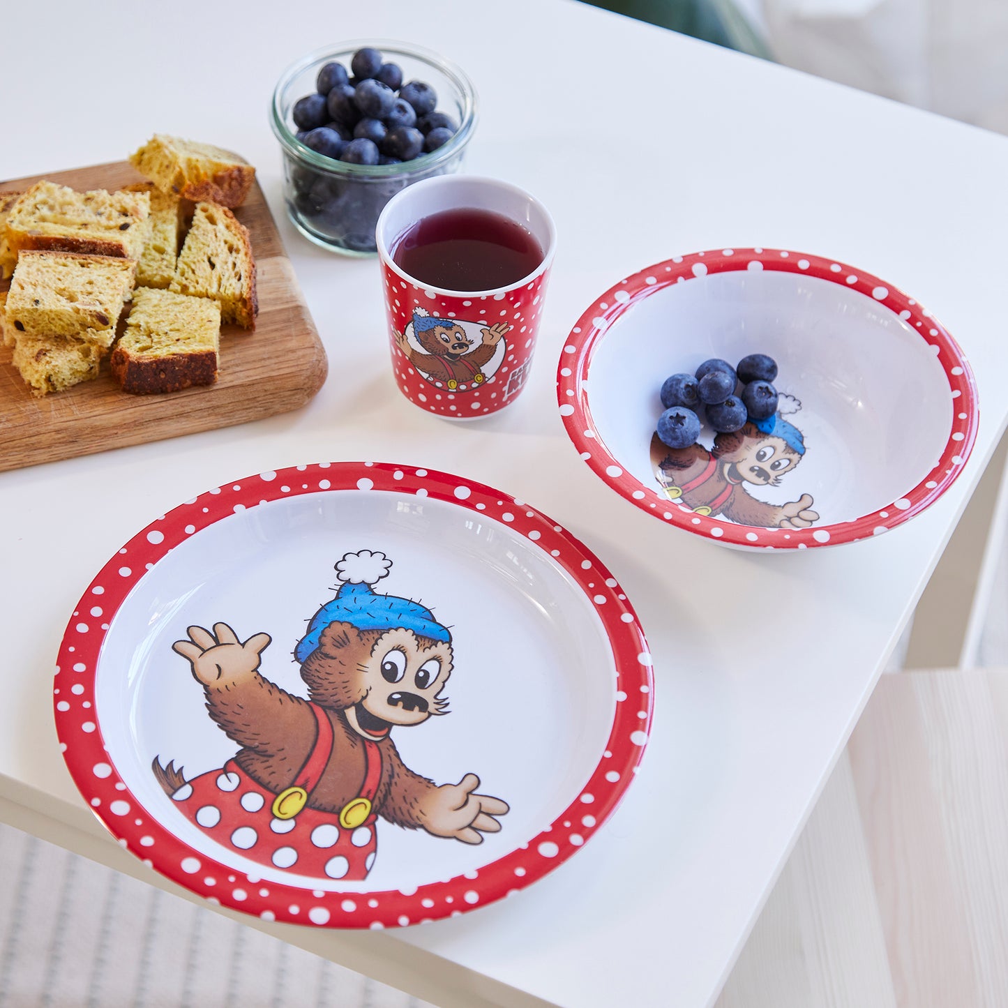 Rasmus Klump - Melamin Bowl - Red