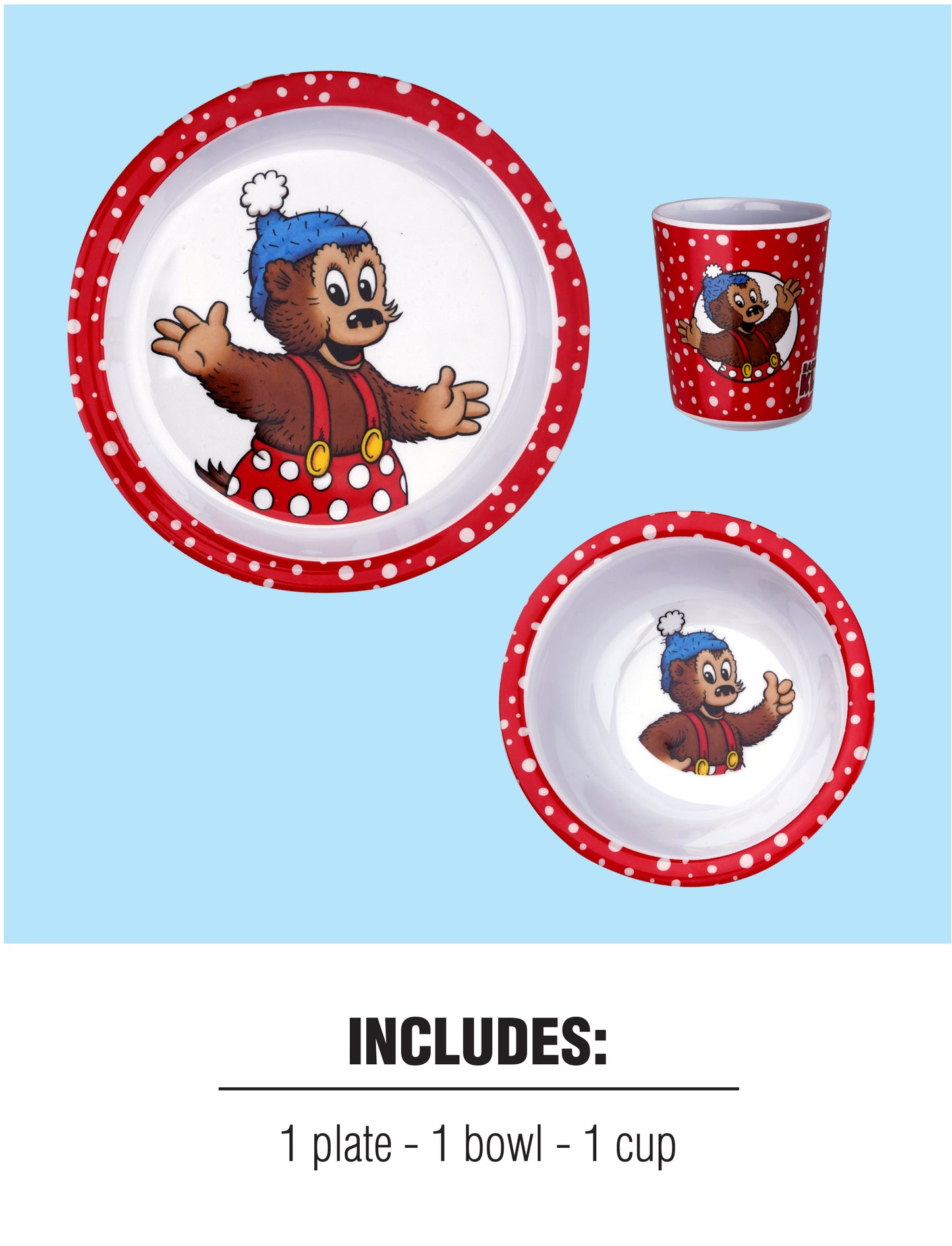 Rasmus Klump - 3 piece Mealtime set