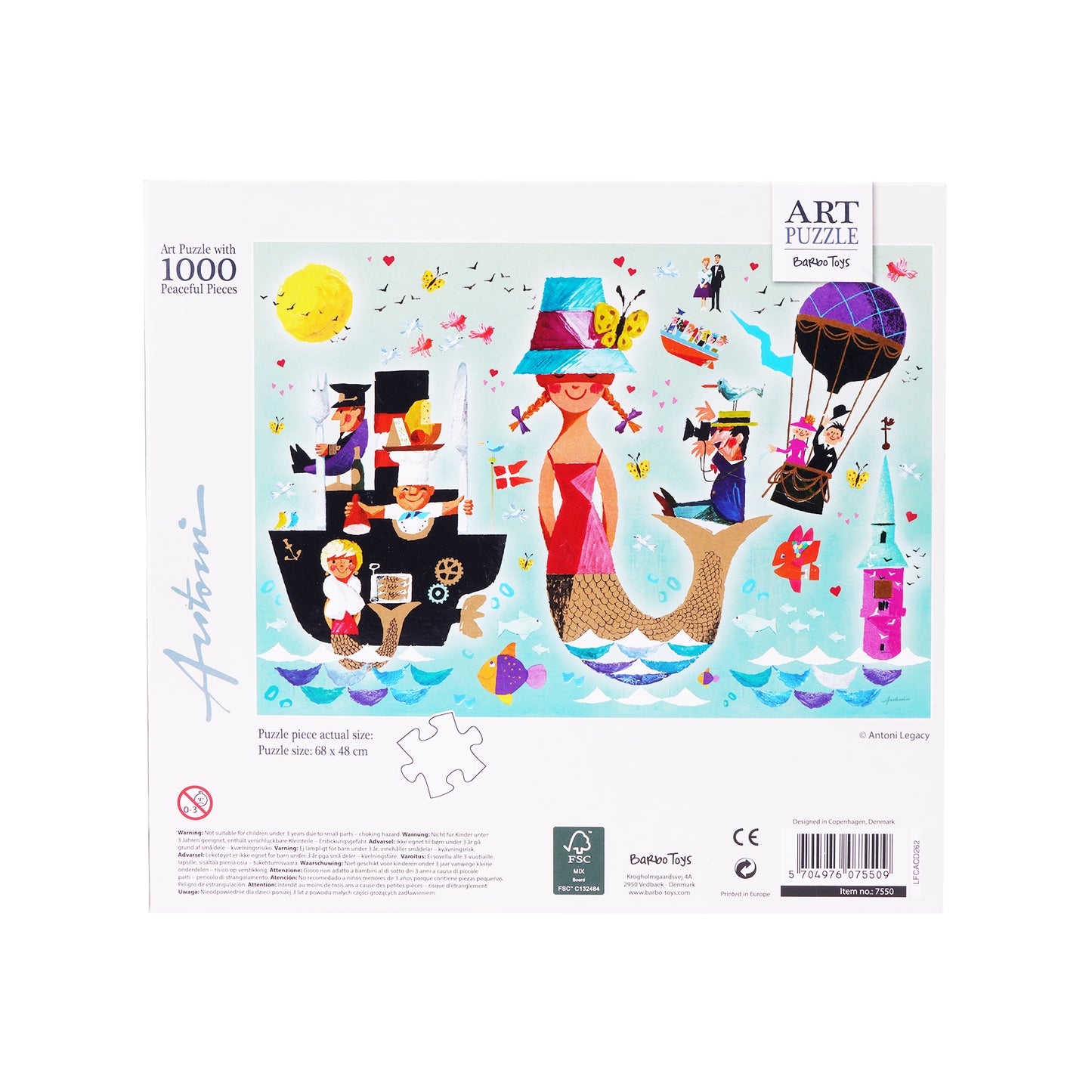 Ib Antoni - Art Puzzle - 1000 pcs -  Mermaid - FSC
