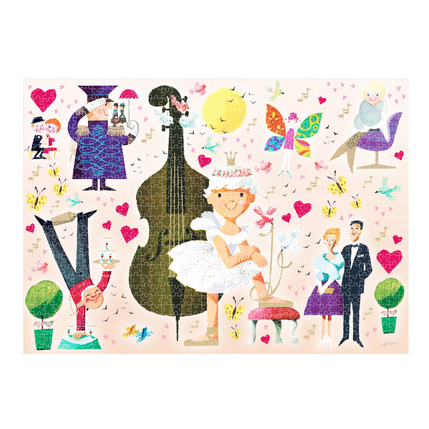 Ib Antoni -  Art Puslespil - 1000 brikker - Ballerina