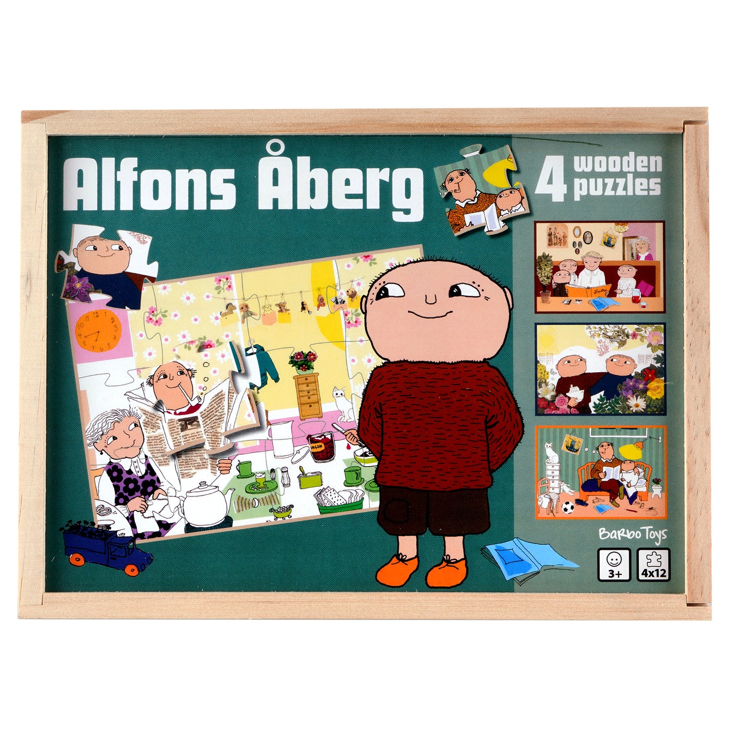 Alfons Åberg - 4 træpuslespil