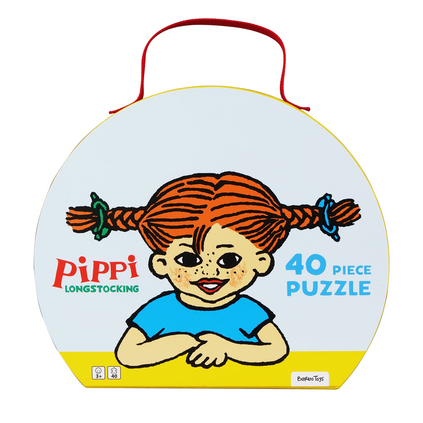 Pippi Longstocking suitcase with puzzle 40 pcs