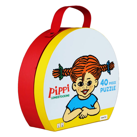 Pippi Longstocking suitcase with puzzle 40 pcs