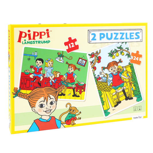 Pippi - 2 Puzzles - 12 and 24 puzzle pcs