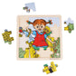Pippi - Square Wooden Puzzle - Pippi and Mr. Nilsson