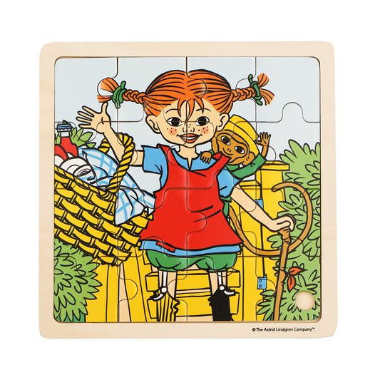 Pippi - Træ Puslespil - Pippi og Hr. Nilsson