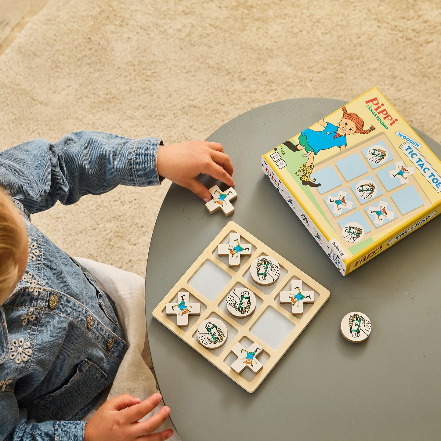 Pippi - Wooden Tic Tac Toe