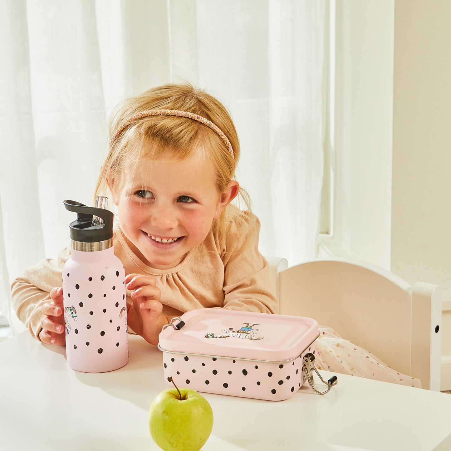 Pippi - Lunch Box -  Pink