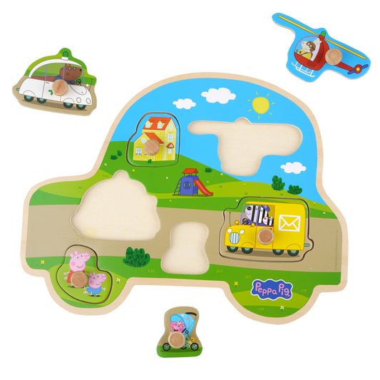 Peppa Pig - Wooden Puzzle - Transport