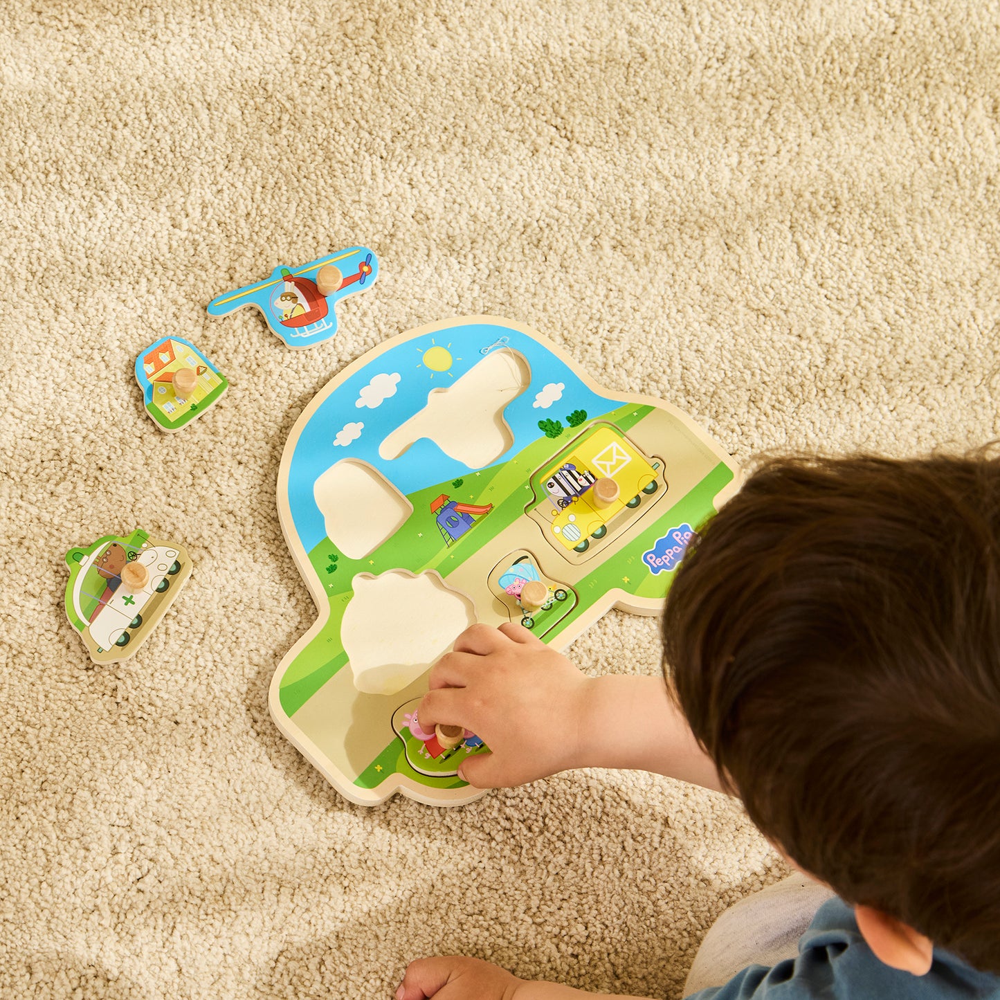 Peppa Pig - Wooden Puzzle - Transport