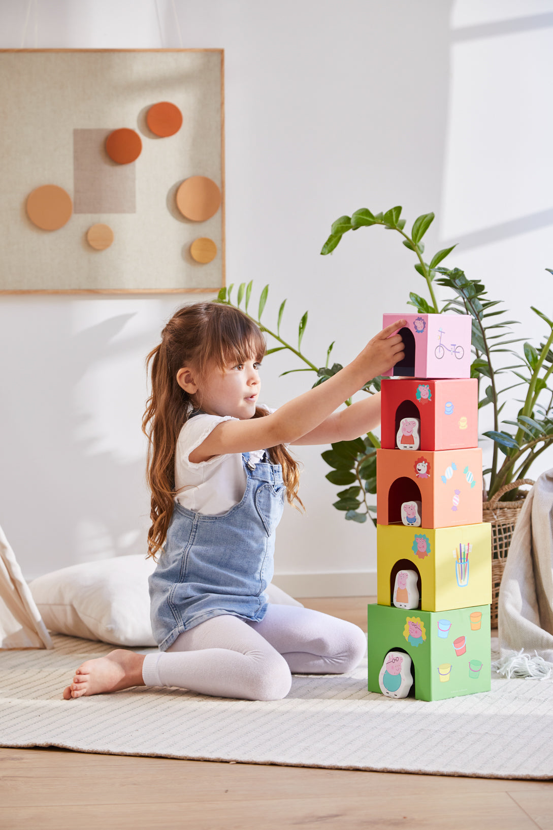 Peppa Pig Stacking Cubes with figurines