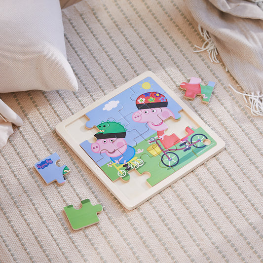 Peppa Pig - Wooden Puzzle - Bikeride