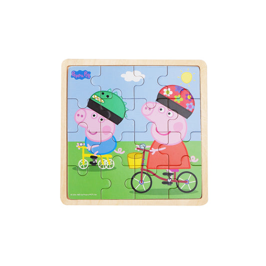 Peppa Pig - Wooden Puzzle - Bikeride