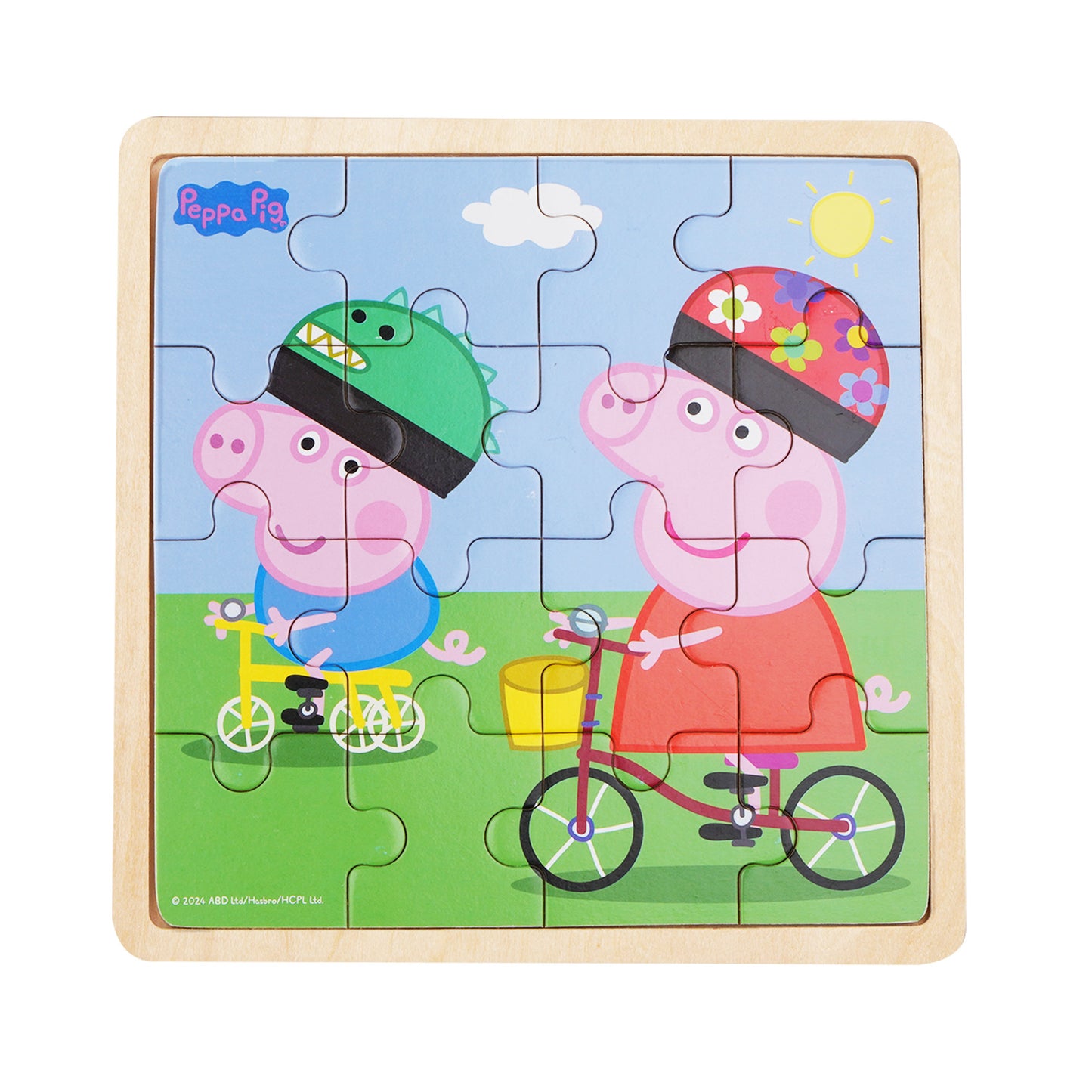 Peppa Pig - Wooden Puzzle - Bikeride