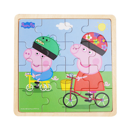 Peppa Pig - Wooden Puzzle - Bikeride