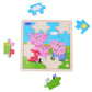 Peppa Pig - Square Wooden Puzzle - Siblings