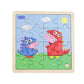 Peppa Pig - Wooden Puzzle - Dino Dress-up
