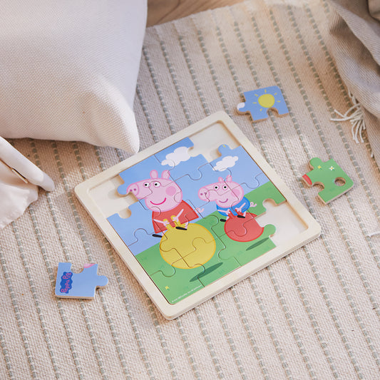 Peppa Pig - Wooden Puzzle - Bouncy Ball