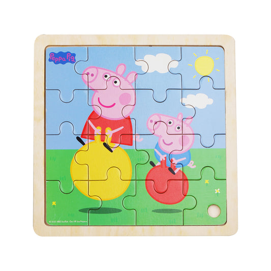 Peppa Pig - Wooden Puzzle - Bouncy Ball