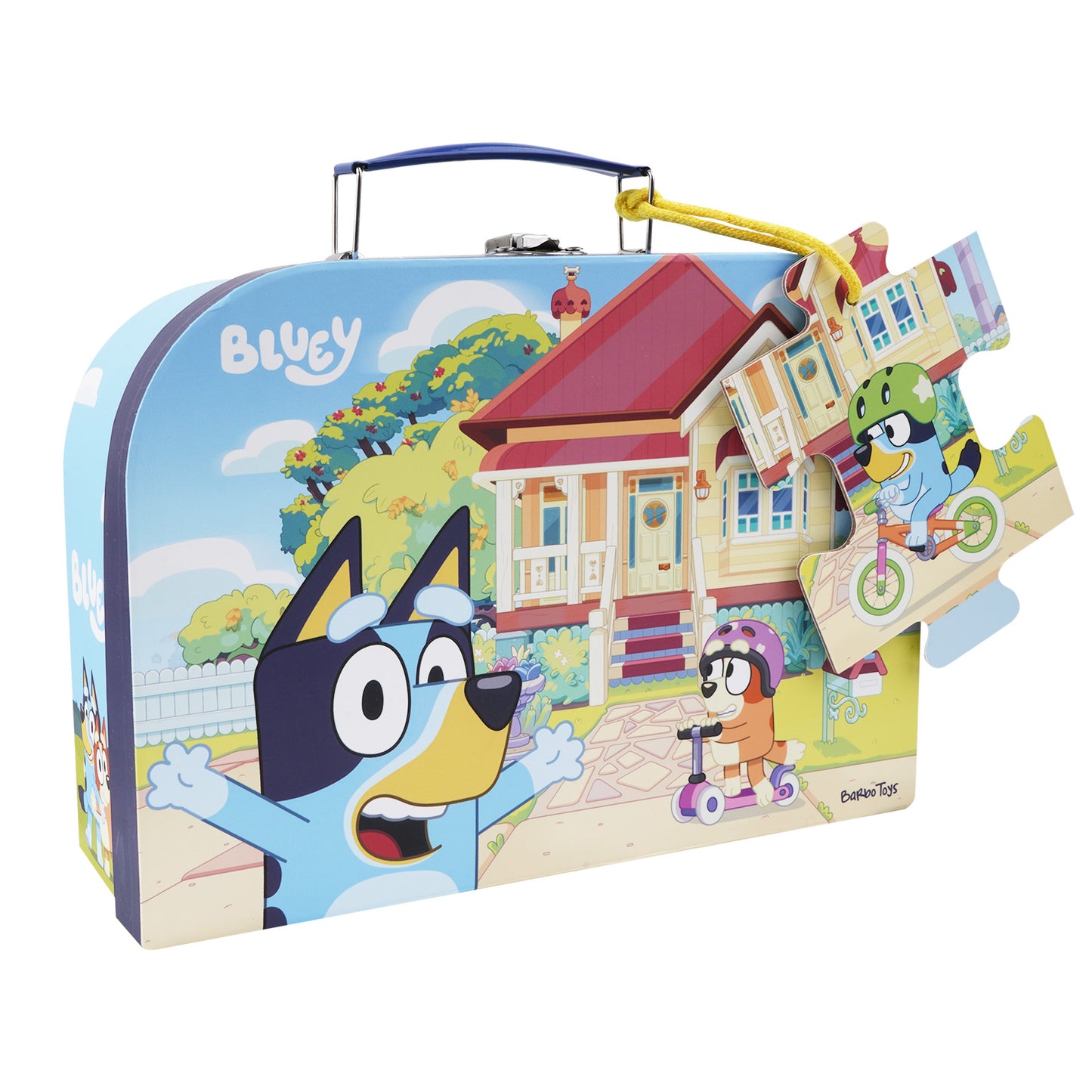 Bluey - Suitcase w. Puzzle - Bikeride